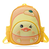 Kindergarten Cute Cartoon Kids School Bag for Boys and Girls (Yellow)